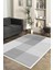 Dijital Kaymaz Yıkanabilir Modern Çizgili Salon Halısı Mutfak Halısı Koridor Halısı Yolluk DC-7204 Gri 1