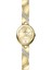 D1240.110 Minimal Taşlı Tasarım Oval Kadran Metal Kordon Metal Kasa 3 Atm Suya Dayanıklı Altın Renk Kadın Kol Saati 1