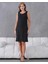 100% Tencel Kumaş Siyah Kadın Elbise 1