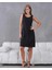 100% Tencel Kumaş Siyah Kadın Elbise 3