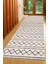 Dijital Kaymaz Yıkanabilir Gri Bej Salon Halısı Mutfak Halısı Koridor Halısı Yolluk DC-7205 1