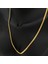 Çelik Italyan Zincir Unisex Gold Kolye 50 cm - Gold 2