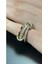 Zirkon Taşlı, Üçlü Yüzük 174, Gümüş ve Altın Renk, Ölçü 18mm 1