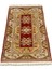 El Dokuma Sıfır Milas Halısı 123X186 Krem Kırmızı Yün Halı 1