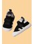 Wisil Çocuk Bebek Ortopedik Esnek Taban Siyah Beyaz Ilk Adım Spor Ayakkabısı ve Sneaker 1
