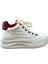 26K426-1 Kadın Kalın Taban Sneaker Ayakkabı Bej - Bordo 3