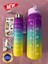 Yavrulu Çift Su Matarası Suluk Tritan 1000+300ML Stickerlı. 1