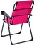 Katlanabilir Kamp Sandalyesi - Rest - Bardaklıklı - Argeus - Pembe 3
