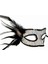 Siyah Yandan Tüylü Pul Payet Maskesi 2