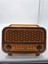 Ahşap Nostaljik Radyo Kumbara Turuncu Ceviz 18 cm x 12 cm x 8 cm 3
