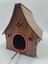 Ahşap Kuş Evi Ceviz Desenli Mdf 19 cm x 19 cm x 24 cm 3