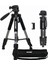 Profesyonel Q111 Taşınabilir 5kg Taşıma Kapasiteli 139,7CM Alüminyum Tripod Gri 1
