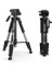 Profesyonel Q111 Taşınabilir 5kg Taşıma Kapasiteli 139,7CM Alüminyum Tripod Gri 3