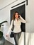 Siyah Parmak Detaylı Likralı Sweatshirt Bluz Içi Şardonlu 2