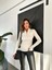 Siyah Parmak Detaylı Likralı Sweatshirt Bluz Içi Şardonlu 3