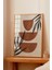 Ahşap Çerçeveli Tablo, Toprak Tonlarda Geometrik Modern Tasarım, Salon Dekoru Poster No: 107951 2