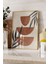 Ahşap Çerçeveli Tablo, Toprak Tonlarda Geometrik Modern Tasarım, Salon Dekoru Poster No: 107951 4