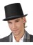 Yetişkinler Için Siyah Renk Ringmaster Sihirbaz Şapkası Fötr Şapka 15 cm 3