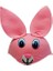 Pembe Renk Kulaklı Tavşan Şapkası Hayvan Şapkası 1