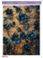 LNT-313 Mavi Çiçekler 25 * 35 cm Sulu Transfer 1