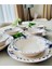 Mor Menekşe Model 12 Parça Modern Yemek Takımı (6 Çorba + 6 Yemek Tabağı) 3