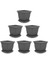 SO-VK01 Villa Kare Tabaklı Saksı Takımı 4.6 Lt Antrasit 6 Adet 1