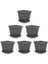 SO-VK03 Villa Kare Tabaklı Saksı 17 Lt Antrasit 6 Adet 1