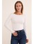 Basic Kayık Yaka Modal Bluz 1