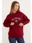 3 Iplik Rugby Nakışlı Kapüşonlu Sweatshirt 1