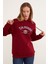 3 Iplik Rugby Nakışlı Kapüşonlu Sweatshirt 2