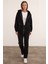 Basic Fermuarlı Kapüşonlu Oversize Sweatshirt 3