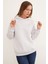 3 Iplik Basic Oversize Kapüşonlu Sweatshirt 2
