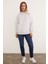 3 Iplik Basic Oversize Kapüşonlu Sweatshirt 3