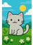Kedi Figür Boyama Seti – 4 Renk Boya + 1 Fırça | Çocuk Eğitici Hobi Plakası (12 Cm) 3