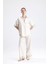 Beyaz Iş Nakışlı Keten Ikili Takım - Taş 1