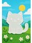 Kedi Figür Boyama Seti – 4 Renk Boya + 1 Fırça | Çocuk Eğitici Hobi Plakası (12 Cm) 1
