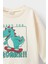Erkek Bebek Bisiklet Yaka Dinozor Baskılı İçi Yumuşak Tüylü Sweatshirt E9230A525AU 2