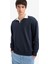 Boxy Fit Polo Yaka Sweatshirt E6523AX25AU 4
