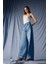 Wide Leg Yüksek Bel Uzun Jean Yıkamalı Pantolon F5523AX25AU 1