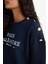 Relax Fit Bisiklet Yaka Baskılı Kalın Sweatshirt F7885AX25AU 5