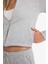 Slim Fit Dar Kesim Kapüşonlu Modal Fermuarlı Sweatshirt F7651AX25AU 5