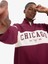 Fit NBA Chicago Bulls Oversize GEniş Kalıp Yarım Fermuarlı Sporcu Sweatshirt E8946AX25AU 6