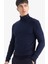 Slim Fit Dar Kesim Balıkçı Yaka Basic Düz Triko Kazak R1124AZ25WN 1