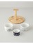 Floral Dreams Stoneware 4 Parça Sunumluk 20 cm Siyah - Beyaz 2