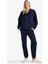 Relax Fit Kapüşonlu Basic Düz Kalın Fermuarlı Sweatshirt C1809AX25AU 2