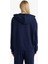 Relax Fit Kapüşonlu Basic Düz Kalın Fermuarlı Sweatshirt C1809AX25AU 7
