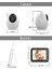 Full hd Bebek Kamerası 2.4 ghz Wireless, 360° Dönen Ptz Gece Görüş, Monitörlü Interkom Özellikli 2