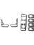 1set Pencere Anahtarı Düğmesi Trim Mercedes Için Benz A B C E Cla Gla &amp; 1set Zıncs Alaşım Kapısı Koltuk Ayarlama Düğmesi Anahtarı Kapak (Yurt Dışından) 1