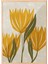 Ahşap Çerçeveli Tablo, Sarı Minimalist Çiçek Illüstrasyonu, Mutfak Dekoru Poster No: 107952 1