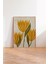 Ahşap Çerçeveli Tablo, Sarı Minimalist Çiçek Illüstrasyonu, Mutfak Dekoru Poster No: 107952 3